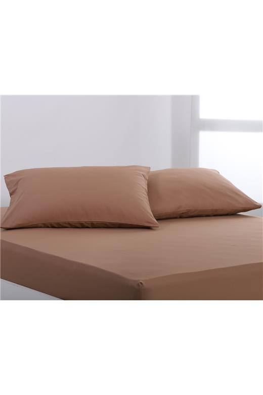 Βαμβακερό σετ μαξιλαροθήκες essentials (52cm x 72cm ) praline