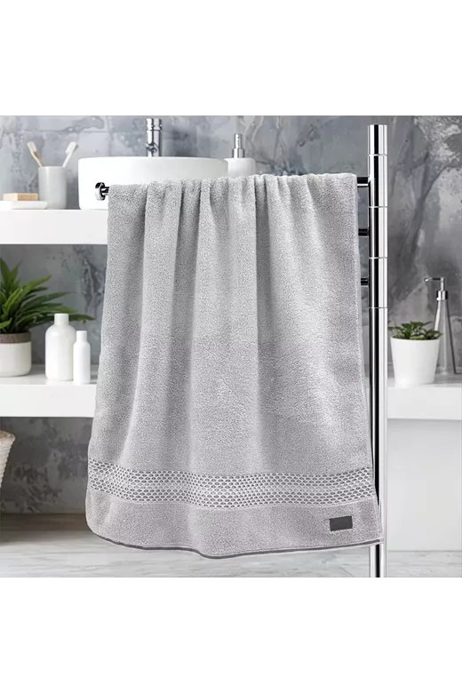 LINO Πετσέτα Σώματος (70x140) Igalo Ασημί