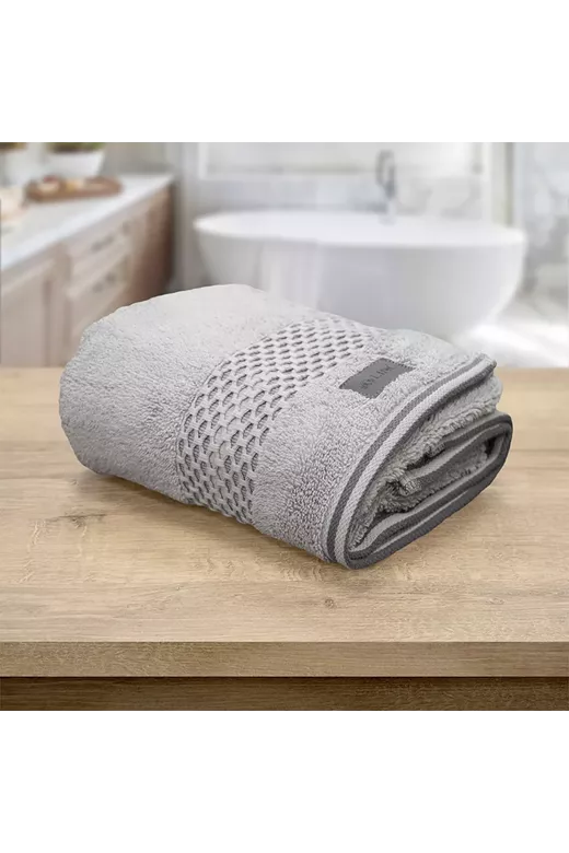 LINO Πετσέτα Προσώπου (50x90) Igalo Ασημί