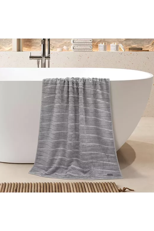 LINO Πετσέτα Σώματος (80x150) Loomline Γκρι