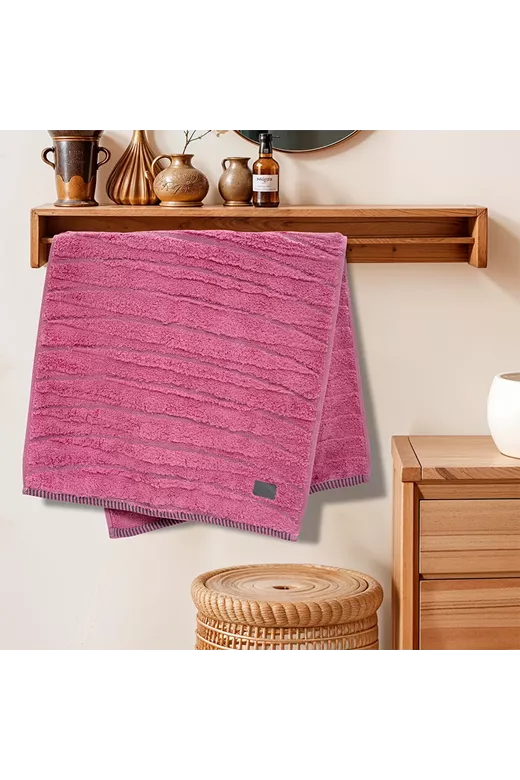 LINO Πετσέτα Προσώπου (50x100) Loomline Κοραλί