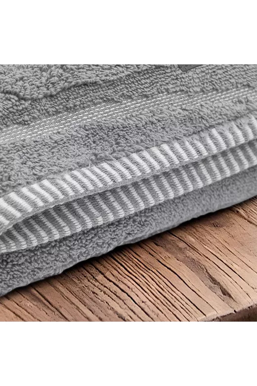 LINO Πετσέτα Προσώπου (50x100) Loomline Γκρι