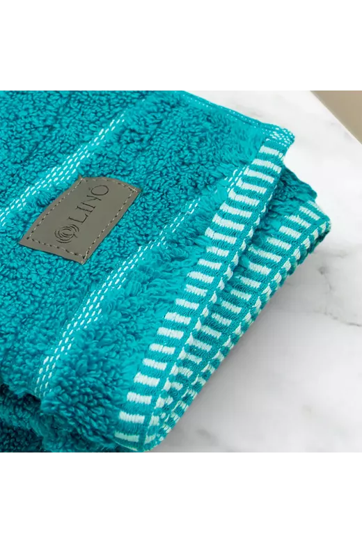 LINO Πετσέτα Χεριών (40x60) Loomline Πετρόλ