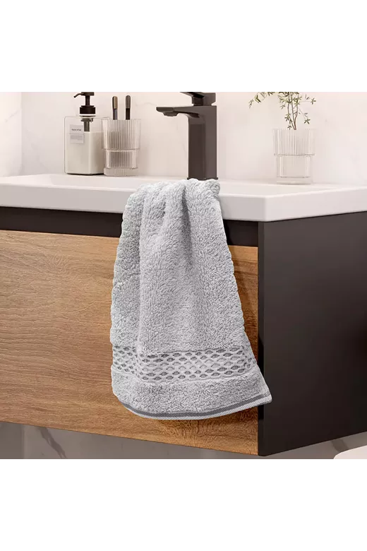 LINO Πετσέτα Χεριών (30x50) Igalo Ασημί