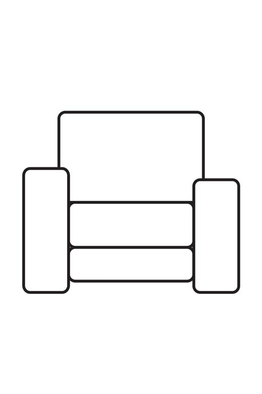 Ελαστικό Κάλυμμα Πολυθρόνας Akari Καφέ - MCDECOR