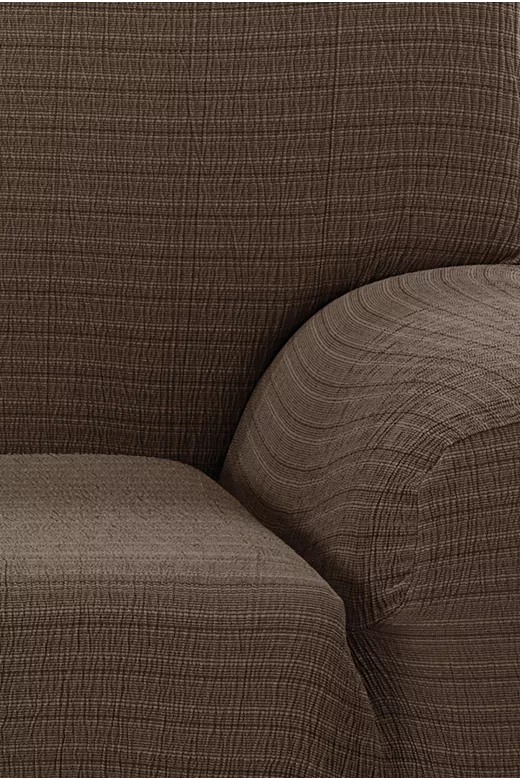 Ελαστικό Κάλυμμα Πολυθρόνας Akari Καφέ - MCDECOR