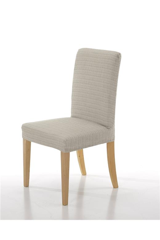 Σετ (2 Τμχ) Ελαστικά Καλύμματα Καρεκλών Με Πλάτη Akari Εκρού - MCDECOR