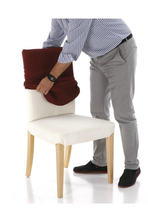 Σετ (2 Τμχ) Ελαστικά Καλύμματα Καρεκλών Με Πλάτη Akari Εκρού - MCDECOR