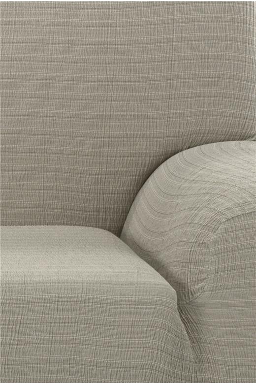 Ελαστικό Κάλυμμα Τριθέσιου Καναπέ Akari Εκρού - MCDECOR