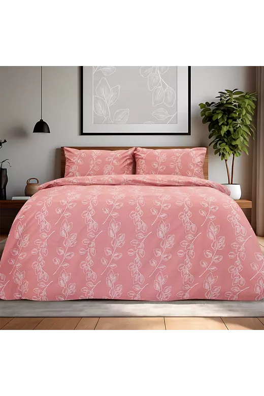 LINO Σετ Παπλωματοθήκη Υπέρδιπλη (225x245) Dejar Ροζ