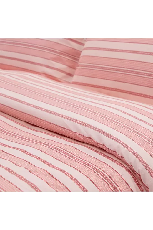 LINO Σετ Παπλωματοθήκη Υπέρδιπλη (225x245) Carril Ροζ