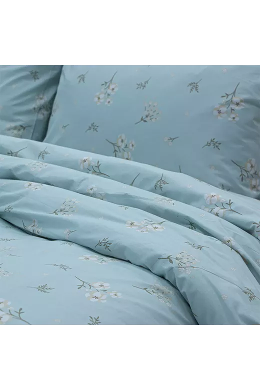 LINO Σετ Παπλωματοθήκη Υπέρδιπλη (225x245) Diminuto Μέντα