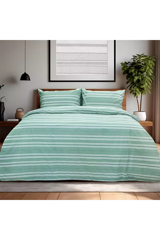 LINO Σετ Σεντόνια Με Λάστιχο (105x200+32) Carril Λαδί