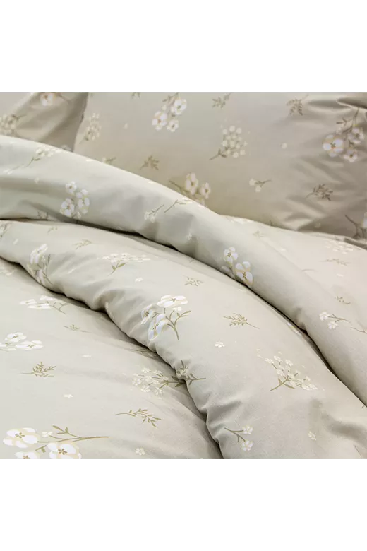 LINO Σετ Σεντόνια Με Λάστιχο (105x200+32) Diminuto Μπεζ