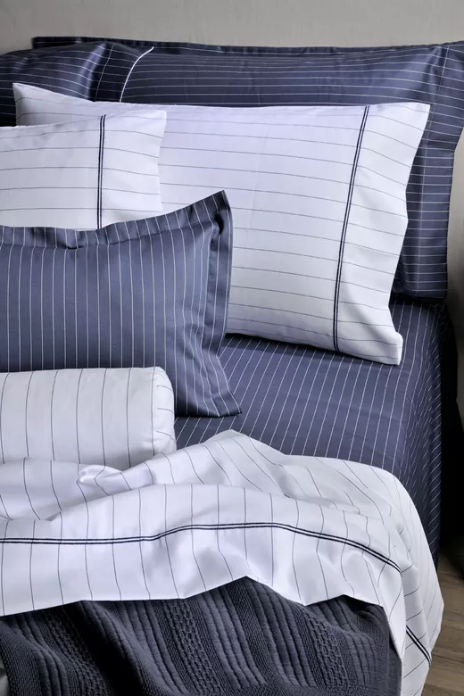 Σετ σεντόνια βαμβακοσατέν 220ΤC S883 Pin Stripe Blue