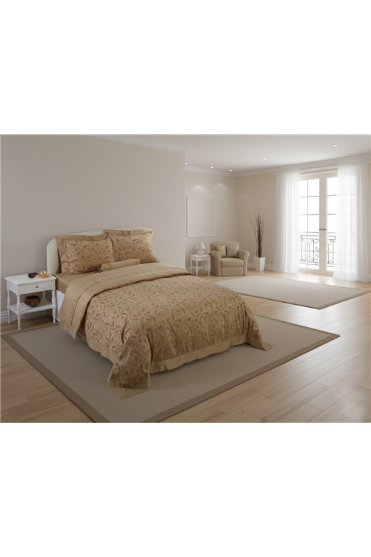 Σετ 6 τεμαχίων υπέρδιπλα σεντόνια ζακάρ (230cm x 250cm) HS009