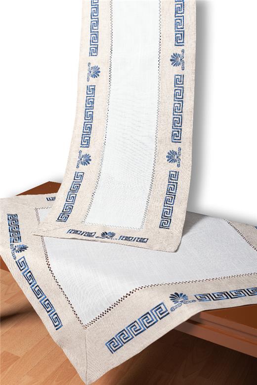 Τραπεζομάντηλο WH19-010 (160cm x 450cm) μπλέ