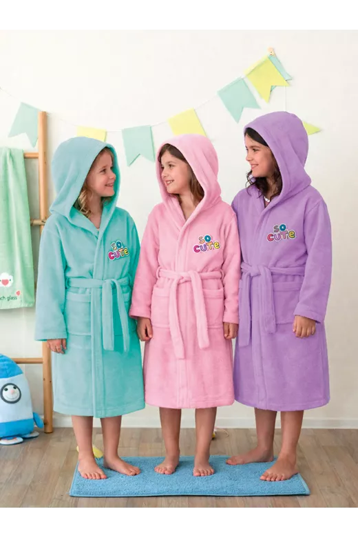 Μπουρνούζι με Κουκούλα Kids Bath CUTE