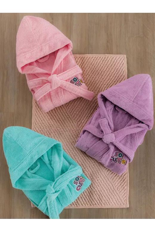 Μπουρνούζι με Κουκούλα Kids Bath CUTE