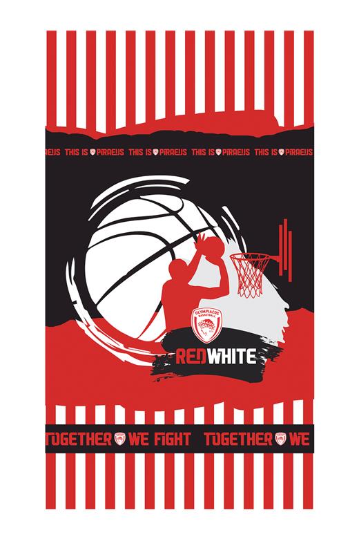 Πετσέτα Θαλάσσης Beach Collection 90x160 NM OLYMPIACOS/2