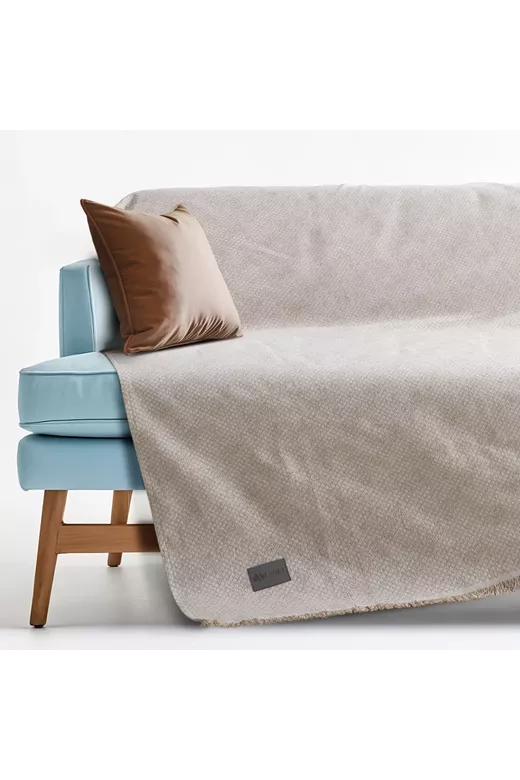 LINO Ριχτάρι Καναπέ Διθέσιο (180x250) Serpente Μπεζ