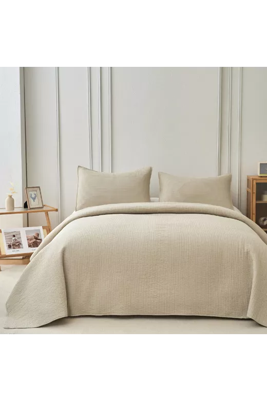 Σετ κουβερλί βαμβακερό Joy Cream