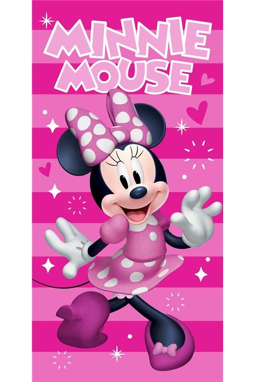 Πετσέτα Θαλάσσης Quick Dry Disney Home Minnie 181 70X140 Fuchsia-Pink 100% Microfiber