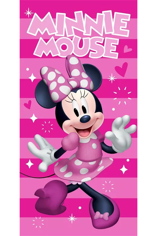 Πετσέτα Θαλάσσης Quick Dry Disney Home Minnie 181 70X140 Fuchsia-Pink 100% Microfiber