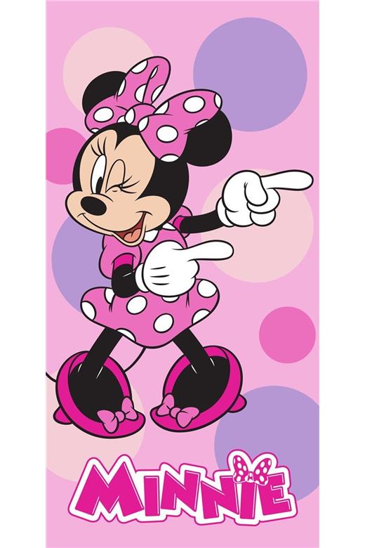 Πετσέτα Θαλάσσης Quick Dry Disney Home Minnie 182 70X140 Pastel Lilac 100% Microfiber