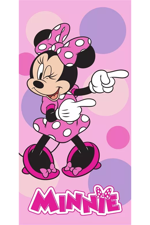 Πετσέτα Θαλάσσης Quick Dry Disney Home Minnie 182 70X140 Pastel Lilac 100% Microfiber