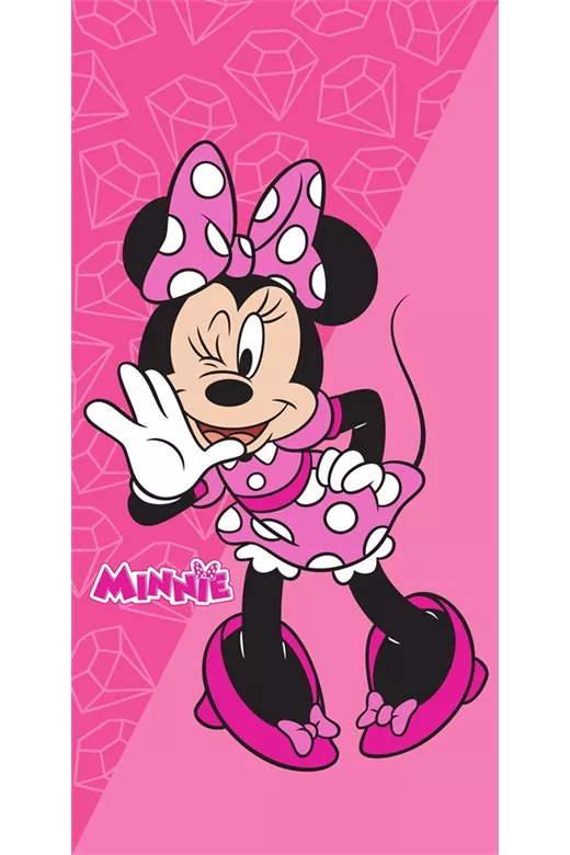 Πετσέτα Θαλάσσης Quick Dry Disney Home Minnie 269 70X140 Fuchsia-Pink 100% Microfiber