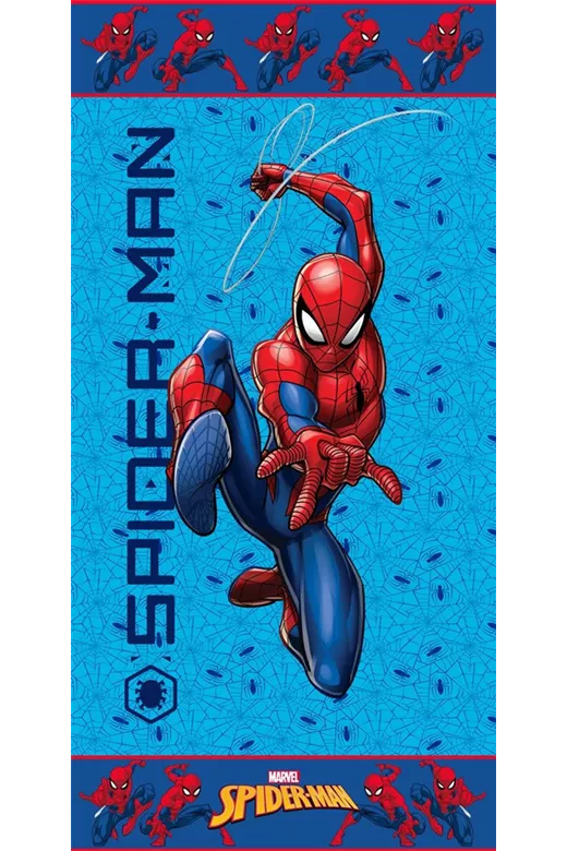 Πετσέτα Θαλάσσης Quick Dry Marvel Spider-Man 208 70X140 Sky Blue 100% Microfiber