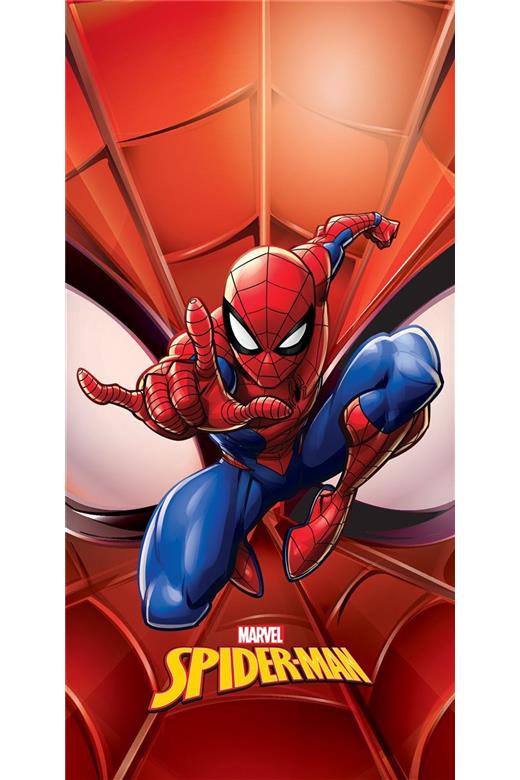 Πετσέτα Θαλάσσης Quick Dry Marvel Spider-Man 669 70X140 Red 100% Microfiber