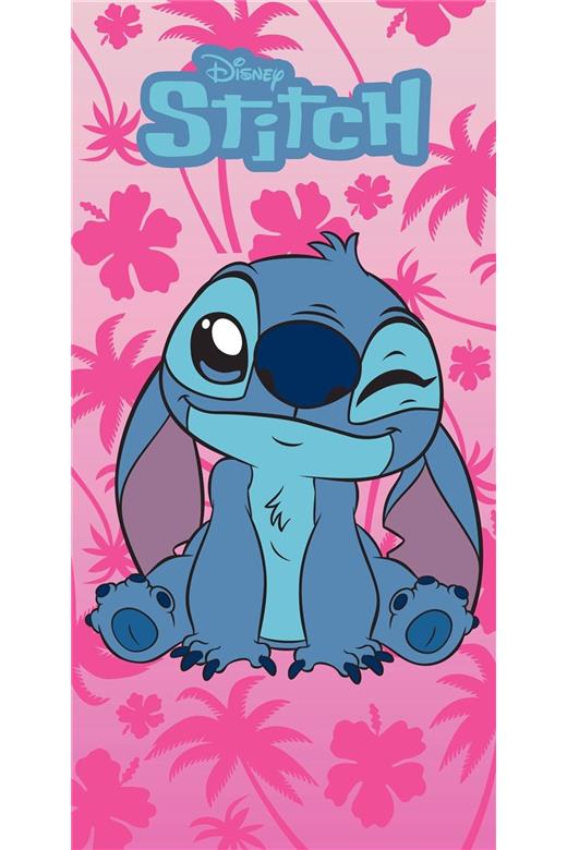 Πετσέτα Θαλάσσης Quick Dry Disney Home Lilo & Stitch 189 70X140 Pink 100% Microfiber