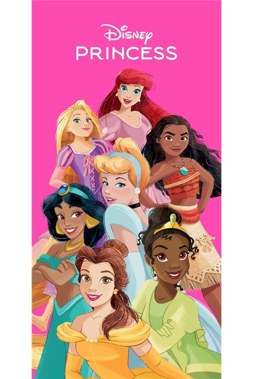 Πετσέτα Θαλάσσης Quick Dry Disney Home Princess 190 70X140 Fuchsia 100% Microfiber