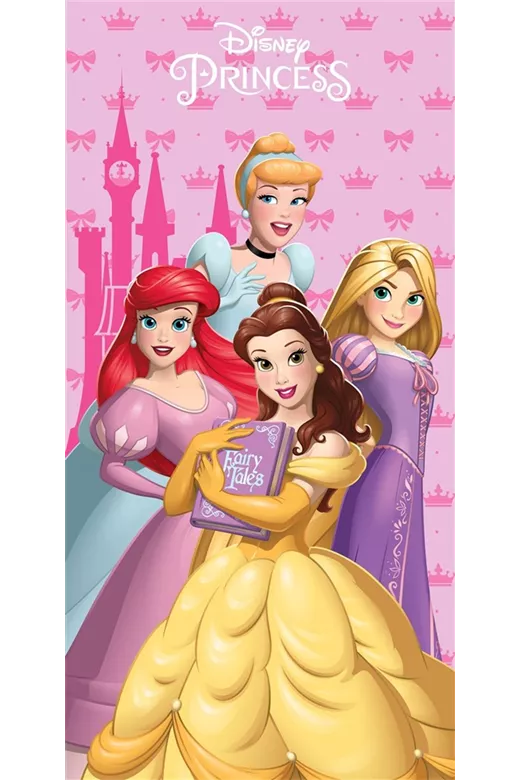 Πετσέτα Θαλάσσης Quick Dry Disney Home Princess 191 70X140 Baby Pink 100% Microfiber