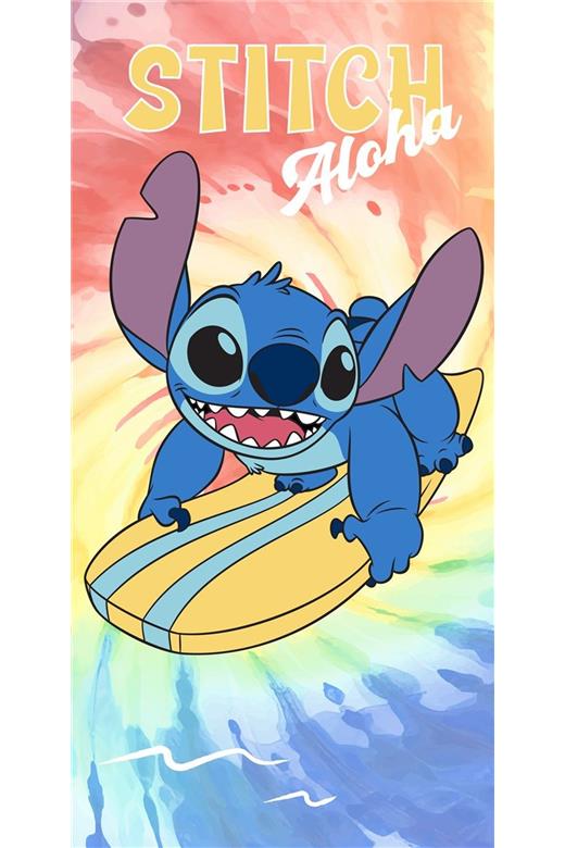 Πετσέτα Θαλάσσης Quick Dry Disney Home Lilo & Stitch 159 70X140 Orange 100% Microfiber