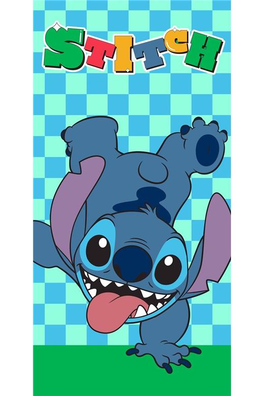 Πετσέτα Θαλάσσης Quick Dry Disney Home Lilo & Stitch 186 70X140 Aqua-Sky Blue 100% Microfiber
