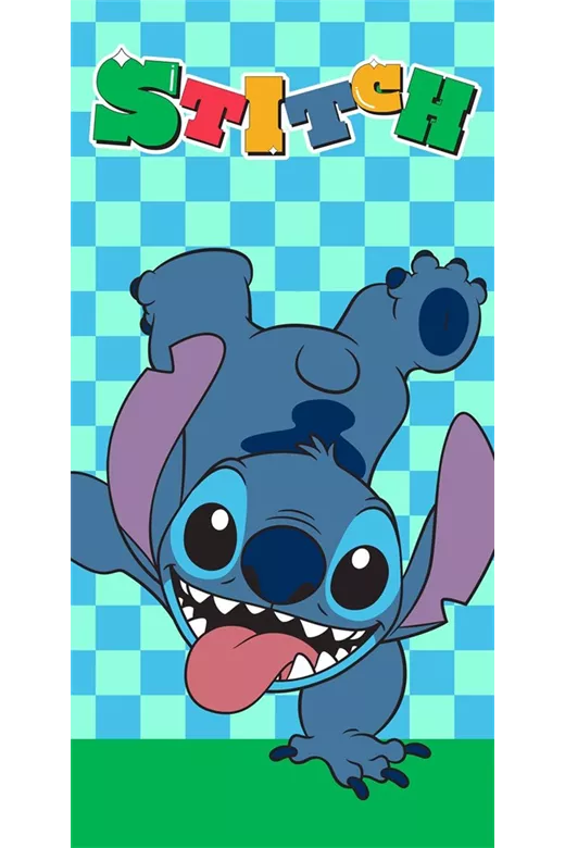 Πετσέτα Θαλάσσης Quick Dry Disney Home Lilo & Stitch 186 70X140 Aqua-Sky Blue 100% Microfiber