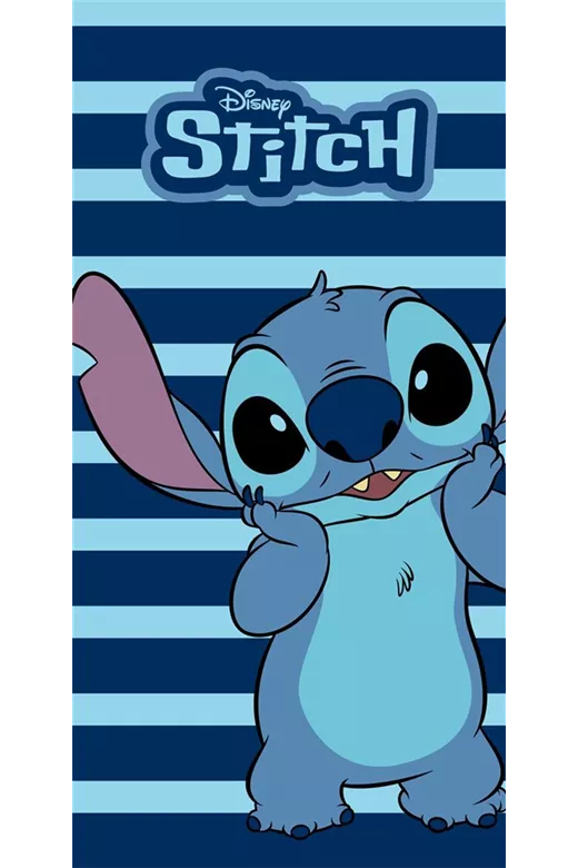 Πετσέτα Θαλάσσης Quick Dry Disney Home Lilo & Stitch 187 70X140 Dark Blue 100% Microfiber