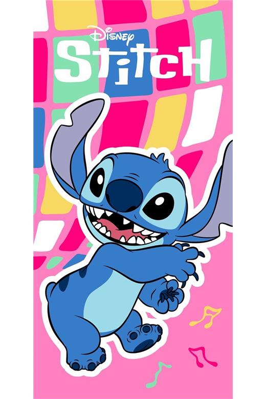 Πετσέτα Θαλάσσης Quick Dry Disney Home Lilo & Stitch 188 70X140 Pink 100% Microfiber