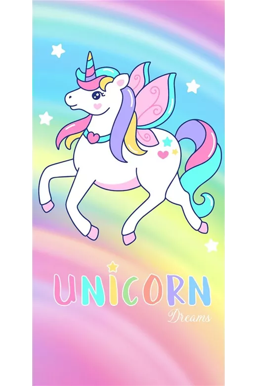 Πετσέτα Θαλάσσης Quick Dry Unicorn 458 70X140 Multi 100% Microfiber