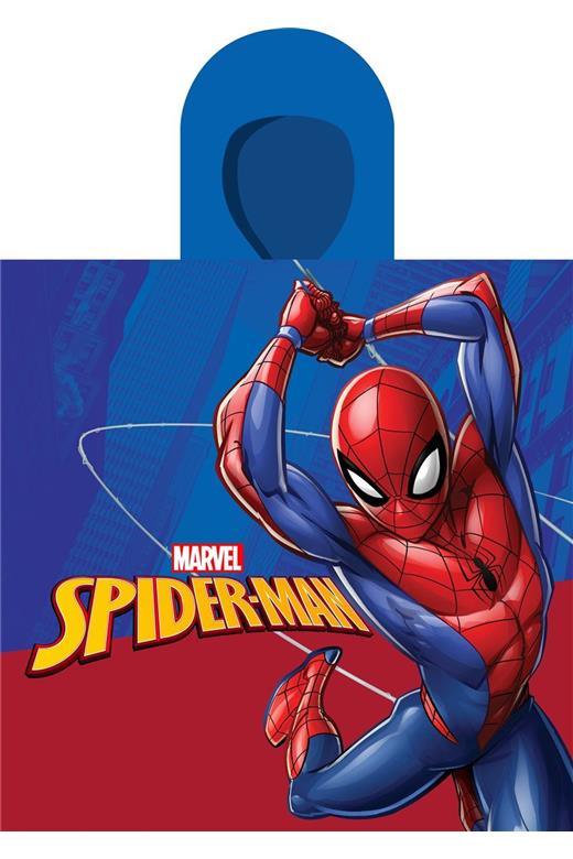 Πόντσο Θαλάσσης Quick Dry Marvel Spider-Man 197 50X100 Blue 100% Microfiber