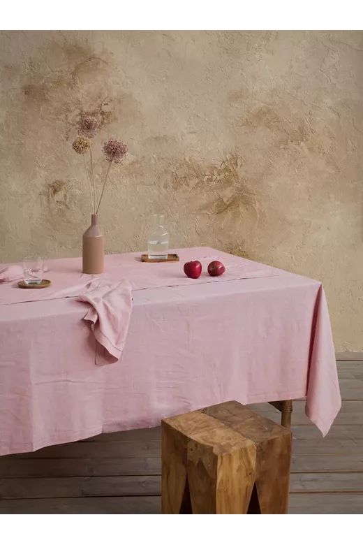Τραπεζομάντηλο Linho - Dusty Pink