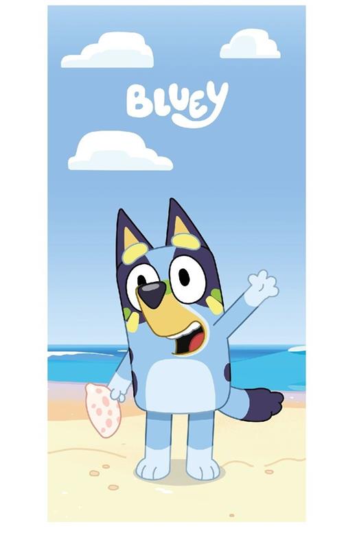 Πετσέτα Θαλάσσης Quick Dry BBC Studios Bluey 171 70X140 Sky Blue 100% Microfiber
