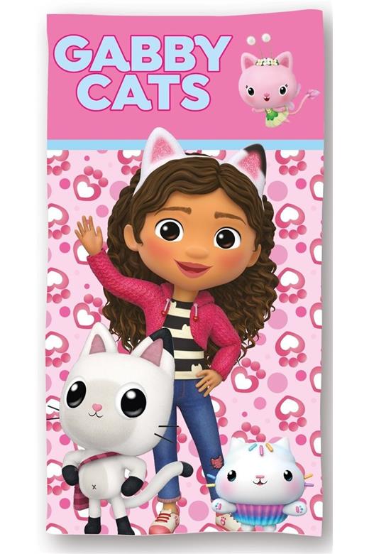 Πετσέτα Θαλάσσης Quick Dry DreamWorks Gabby's Dollhouse 113 70X140 Pink 100% Microfiber