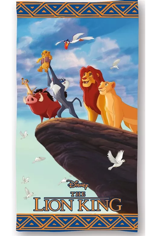 Πετσέτα Θαλάσσης Quick Dry Disney Home Lion King 101 70X140 Sky Blue 100% Microfiber