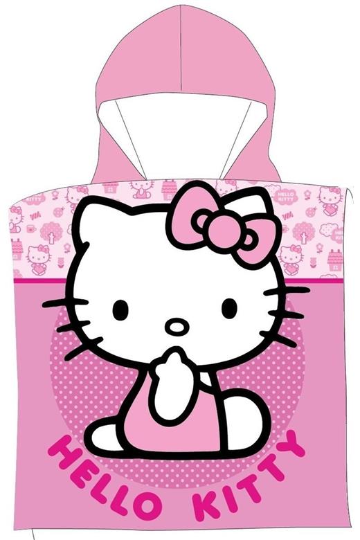 Πόντσο Θαλάσσης Quick Dry Sanrio Hello Kitty 172 50X100 Pink 100% Microfiber