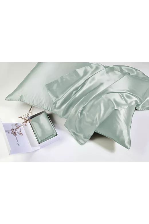 Μαξιλαροθήκη μεταξωτή Mulberry Silk Aqua