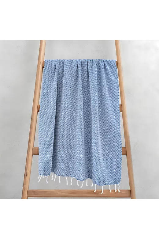 LINO Pestemal Παρεόλ Aureva 90x180 Γαλάζιο